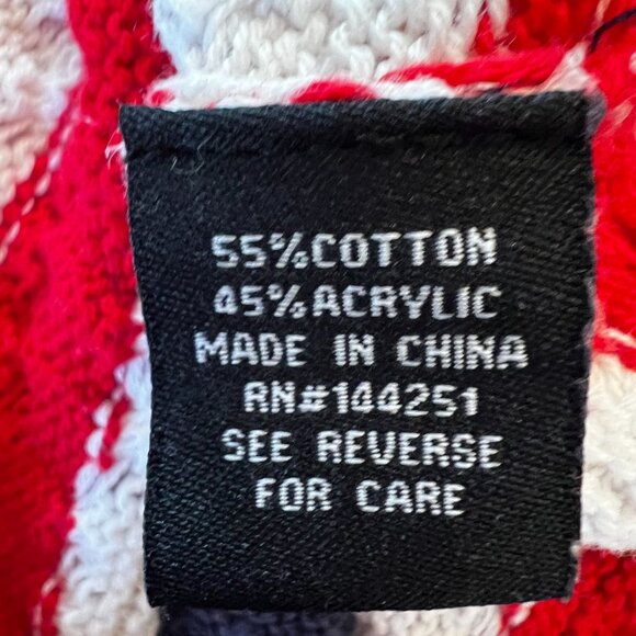 moon&madison Anthropologie Patriotic Knitted Tank Women M  American Flag Design - Picture 8 of 14